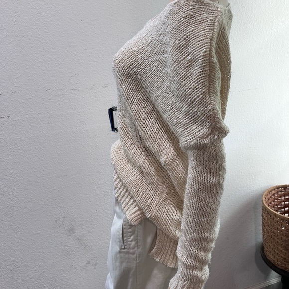 Essentials Cream V neck Sweater - Picture 16 of 16